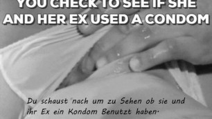 You Check to see if she and her Ex... Cuckold caption English