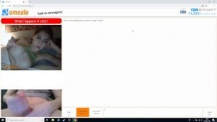 Sexy Omegle Teen Shows Tits.