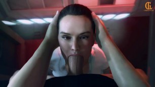 Rey from Star Wars Sucks a Cock from your Pow - a Star Wars Porn Animation