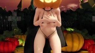 Pumpkin Head Girl Dance