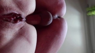 Italian MILF Fucked in her Pussy and Ass, Closeup