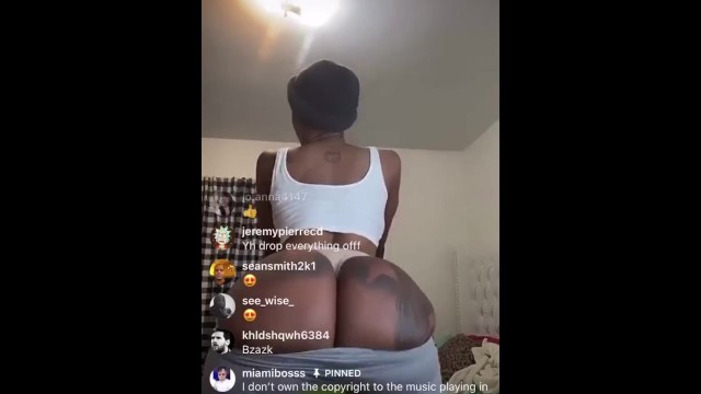 Jodi Couture ALL HER ASS OUT TWERKIN on IG LIVE !