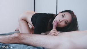 DROP DEAD GORGEOUS ASIAN TEEN BOUNCES ON MY COCK UNTIL I FILL HER WITH CUM