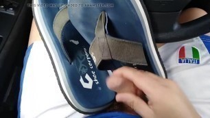 Another Car Handjob on my Flip Flops