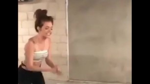 BARELY LEGAL WHITE GIRL FISTS GIRLFRIEND IN PUBLIC PARKING GARAGE