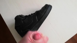 Nike Air Force Mid Black - Sneakers Fuck and Cum #2