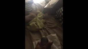 18 Year Olds Unexpectedly Massive Load Hitting the Mattress