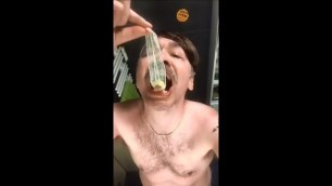 Eating out Cum Condom