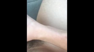 Masturbating and Cum in Parking Lot