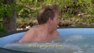 Hung British DILF in the Hot Tub