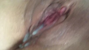 Showing off my Creamy Pussy & Pushing out Grool