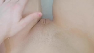 Super Hot Teen Perfect Body Cleans Pussy and Masturbation in Bath