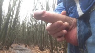 Jerking my Big Dick En Cumming - Public Jerk off