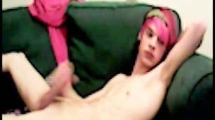 Alt Boy Gets Nude on Camera for a Jerk