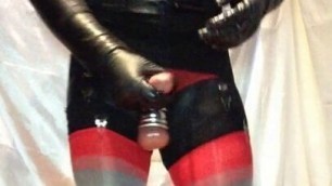 Sissy bitch show in black plays with cock and ass hole 5