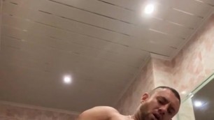 Russian hunk is exploding with cum