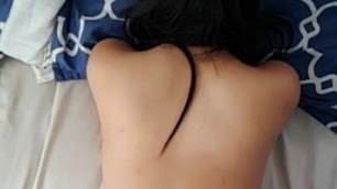 Fucking her fat asian ass from behind in Slomo