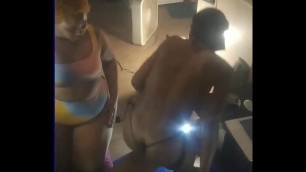 Thot in Texas - Threesome MFF Fucking Two African American Lesbians