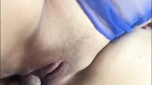 Pregnant asian wife wants to fuck so i give to her and cum inside her