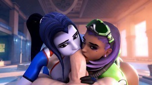Widowmaker And Sombra Sucking Your Dick (POV)